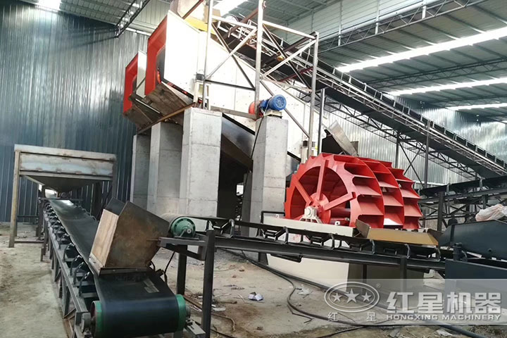 洗砂機、輸送機
